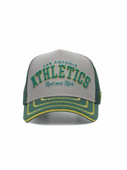 Athletics Green Trucker Cap detail view 3