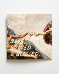 Bare Buzzed & Blessed - Handwritten Postcard