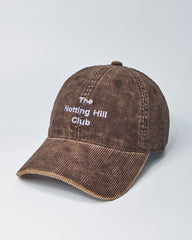 The Notting Hill Club Brown Corduroy Cap