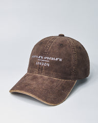 London Brown Corduroy Cap