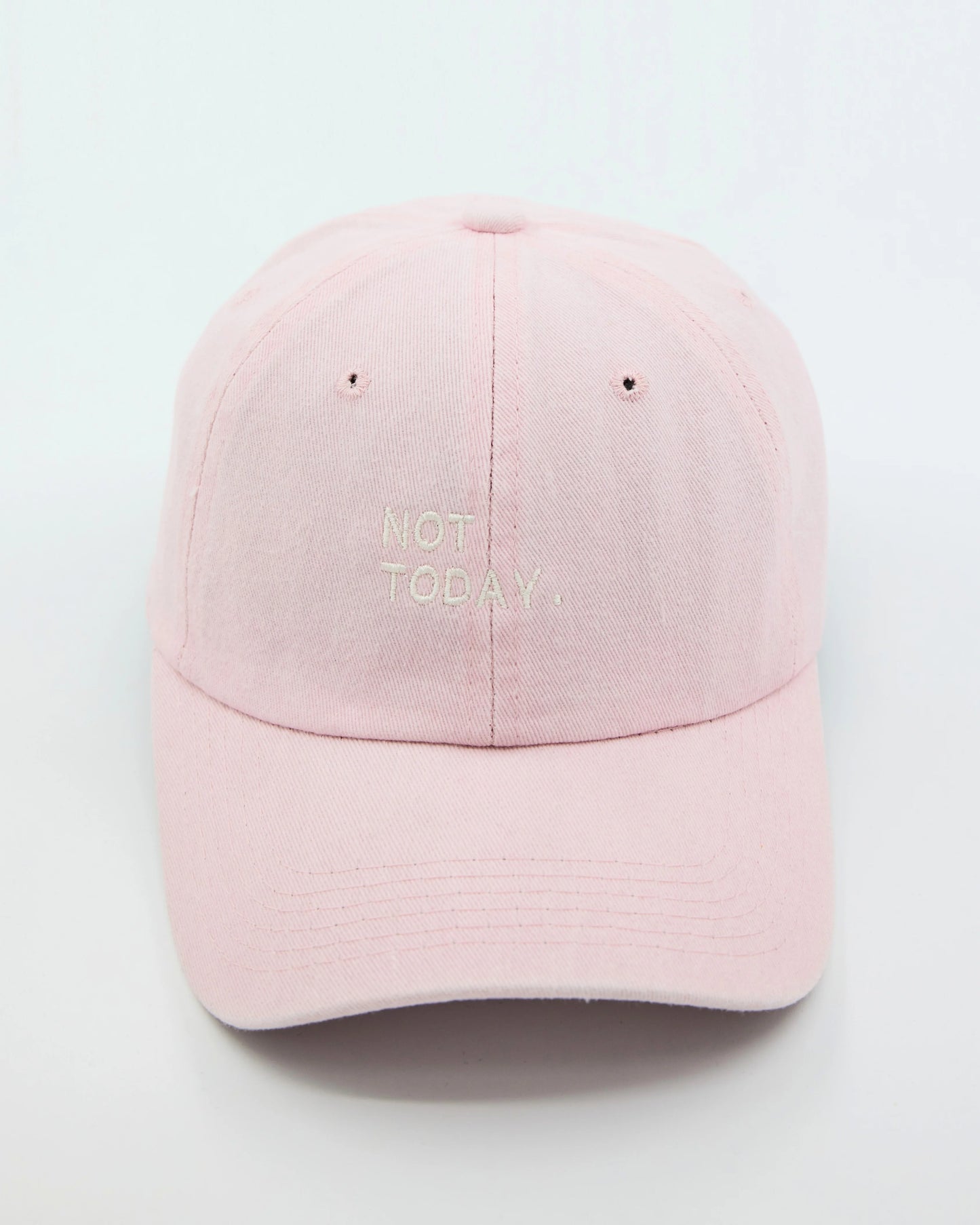 Not Today Light Pink Washed Cap