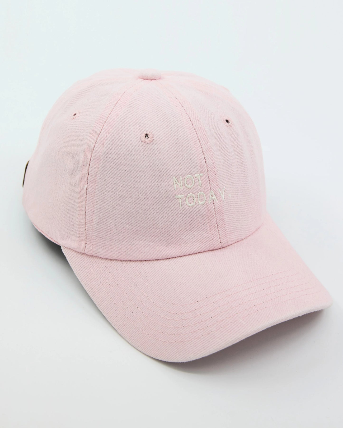 Not Today Light Pink Washed Cap