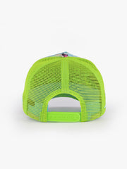 Frida Pink & Neon Green Trucker Cap detail view 4