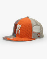 Dual Balance Orange Snapback Cap front view