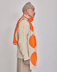 Orange & Cream Dots VeloYou scarf product image 4