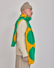 Green & Amber Dots VeloYou scarf product image 4