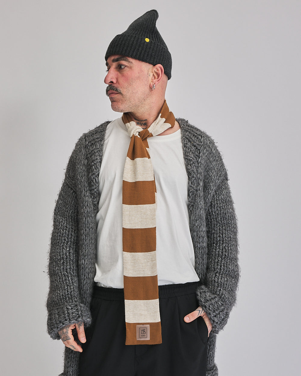 Brown & Cream VeloYou scarf product image 5
