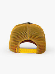 Back view of All Rights Reserved Khaki Trucker Hat
