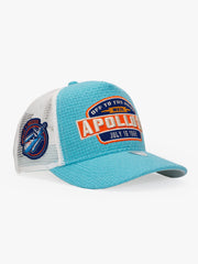 Side view of Apollo Blue Trucker Hat