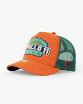 Side view of Apollo Orange Trucker Hat
