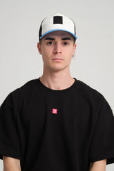 Aqua Blue Trucker Cap With Free Patch