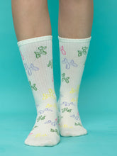 front view of balloon dog socks