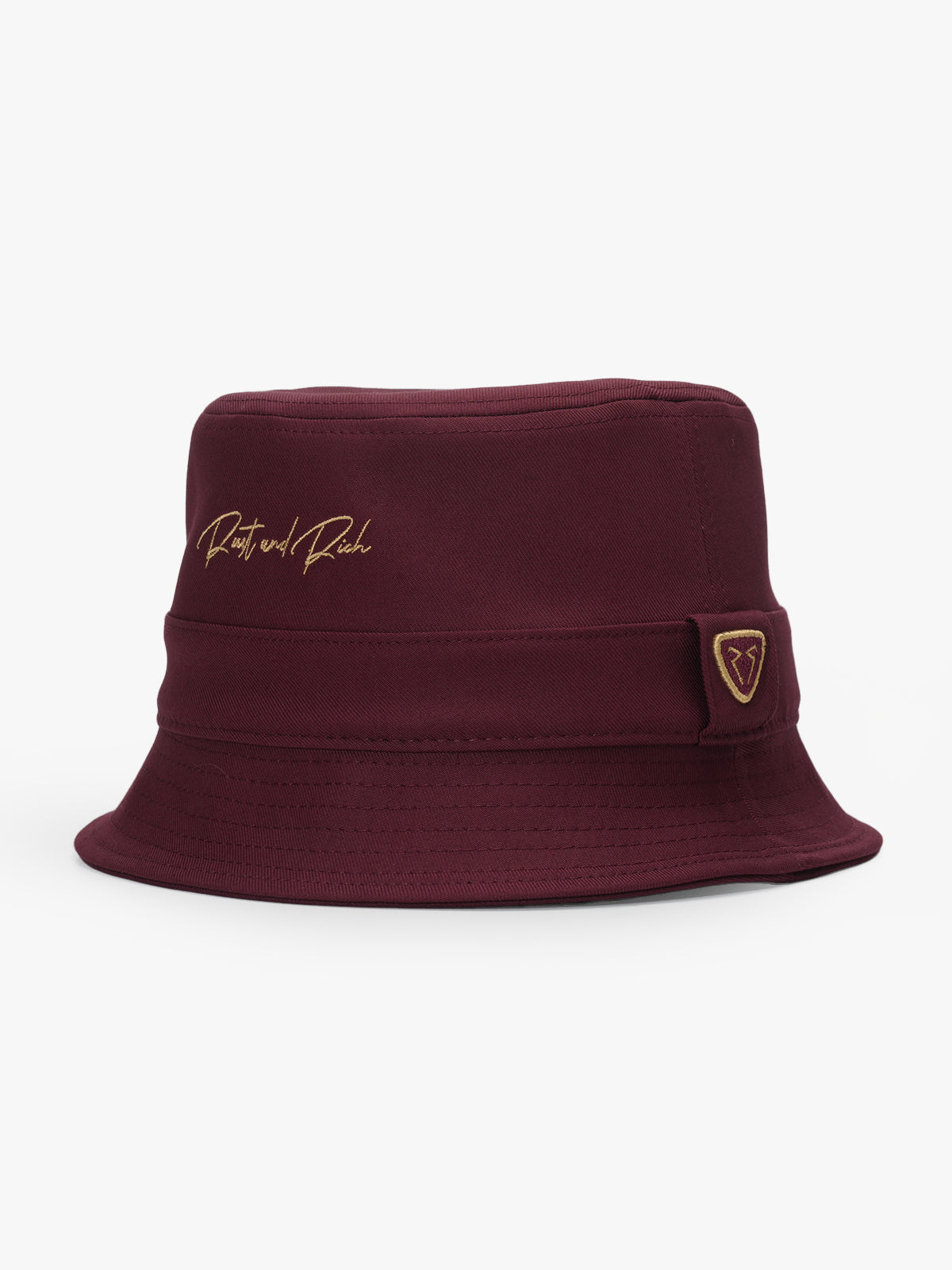Back view of Basic Burgundy Bucket Hat