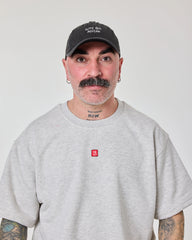 man wearing Cute But Psycho Black Washed Cap