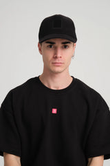 Black Trucker Cap With Free Patch