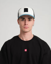 Blue Trucker Cap With Free Patch
