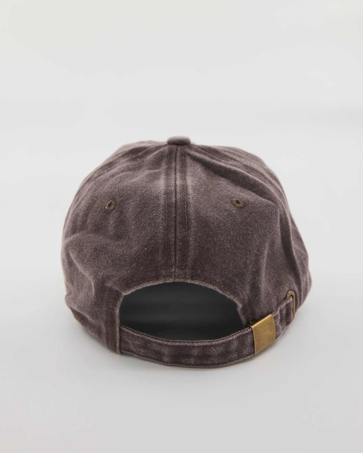 back view of Hahaha No Brown Washed Cap