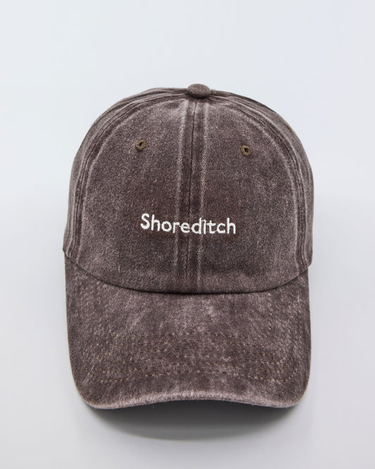 front view of Shoreditch Brown Washed Cap