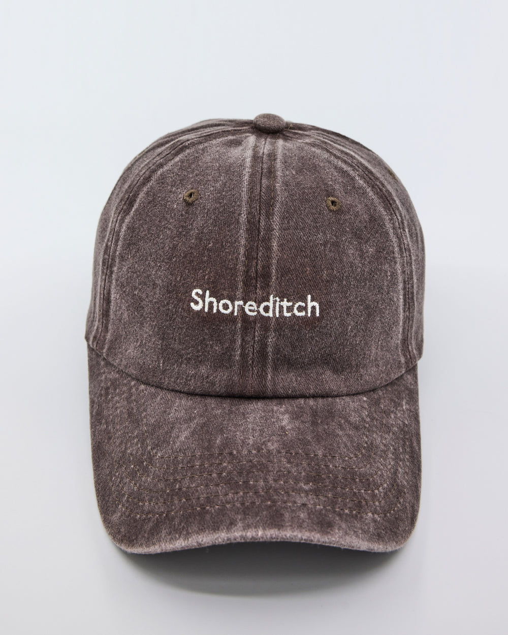 front view of Shoreditch Brown Washed Cap
