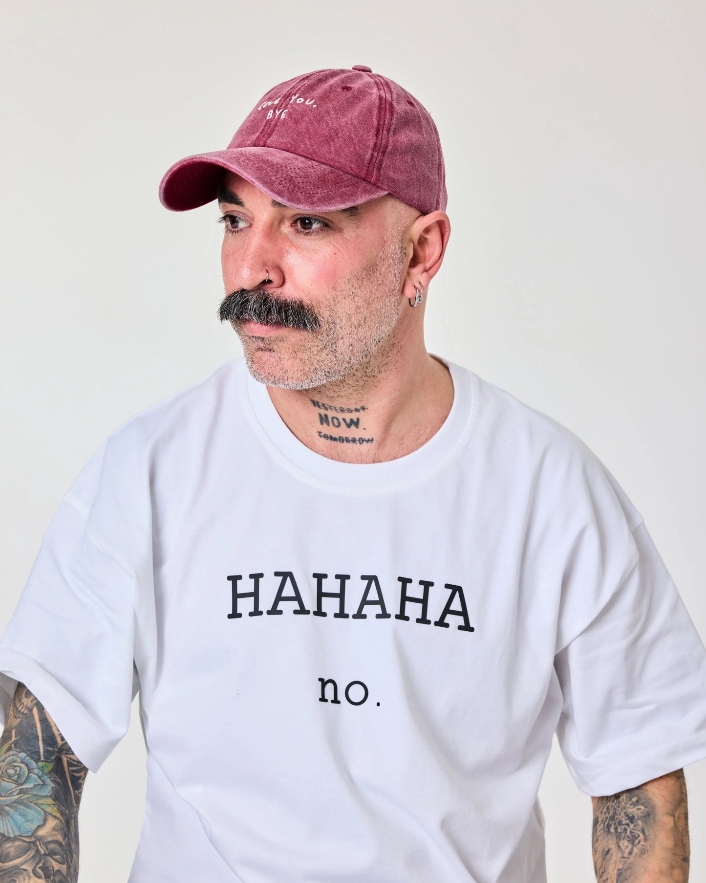 Love You Bye Burgundy Washed Cap Hat
