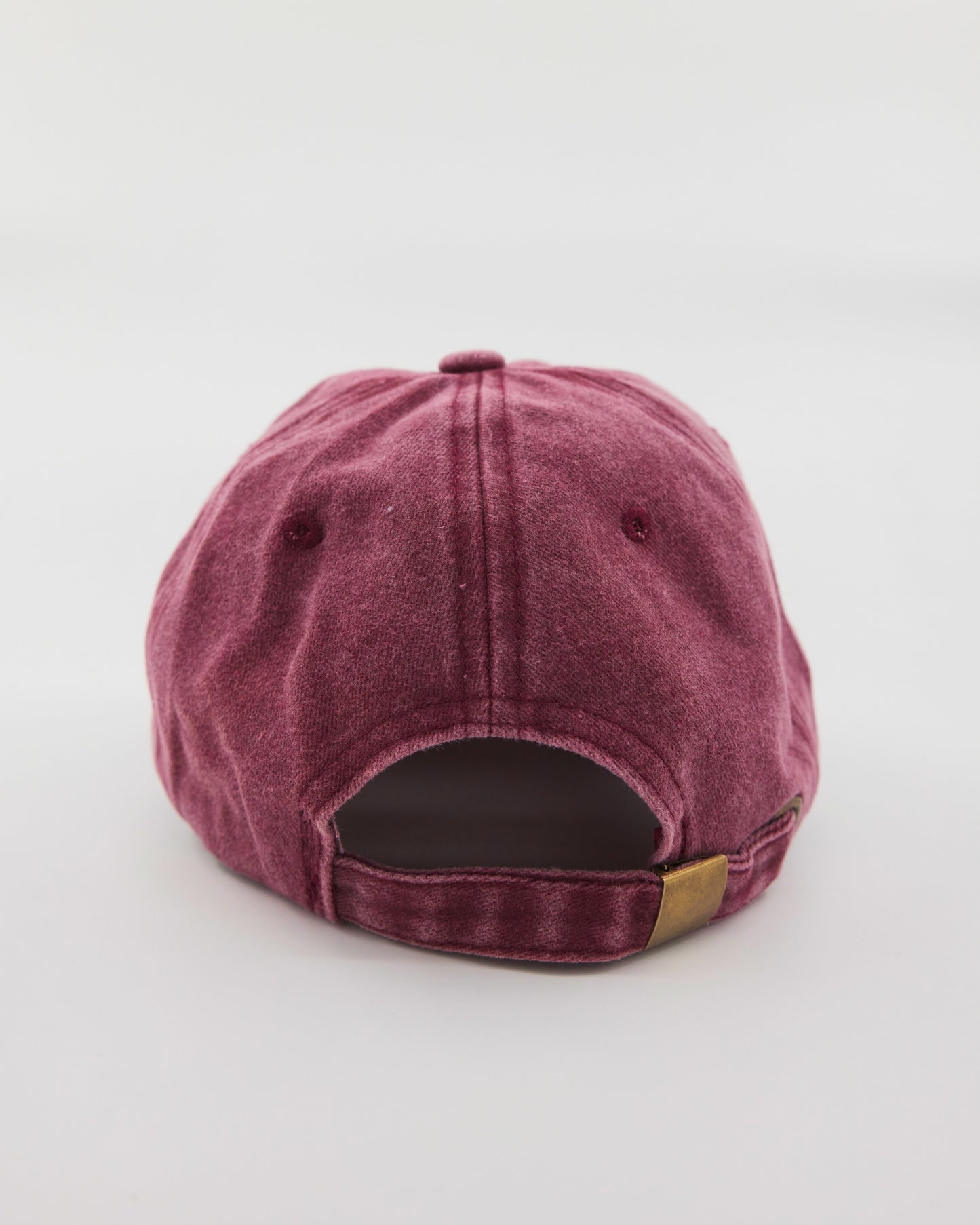 back view of Shoreditch Burgundy Washed Cap