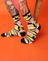 side view of camouflage socks