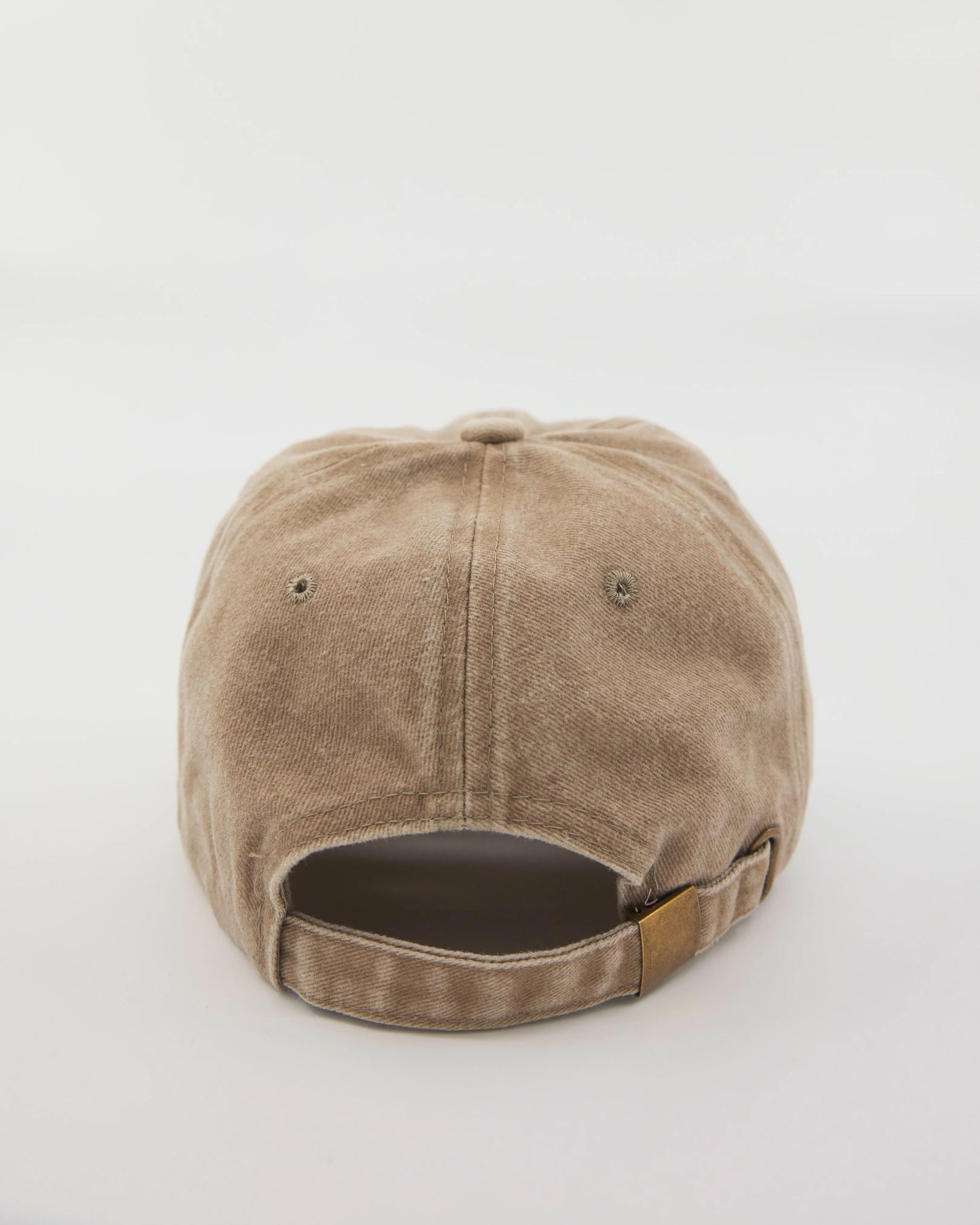 back view of Hahaha No Cream Washed Cap