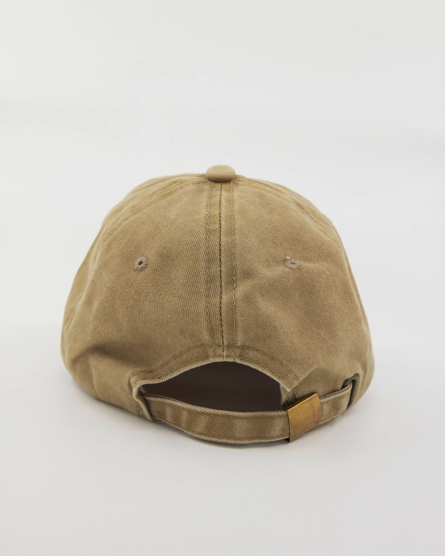 front view of Love You Bye Cream Washed Cap