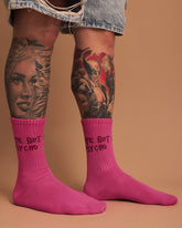 Cute But Psycho Hot Pink Socks
