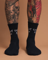 Cute But Psycho Navy Socks