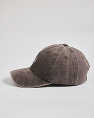 Dad Brown Washed Cap on a light gray background