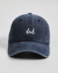 Front view of Dad Navy Washed Cap