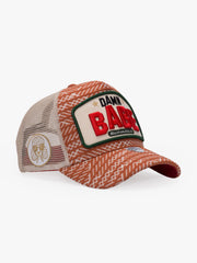 Side view of Damn Babe Brick Trucker Hat