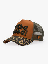 Side view of Doodle Tan Trucker Hat