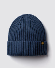 Front view of Dusty Navy Classic Beanie