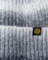 Close view of Faded Grey Lux Beanie