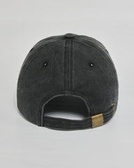 F**k Normal black washed cap - back view