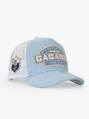 Side view of Gagarin Blue Trucker Hat