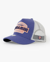 Side view of Gagarin Purple Trucker Hat