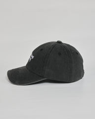 Good Things Coming black washed cap - angled view
