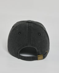 Good Things Coming black washed cap - back view