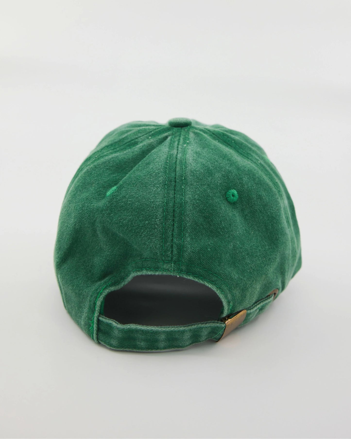 back view of Love You Bye Green Washed Cap