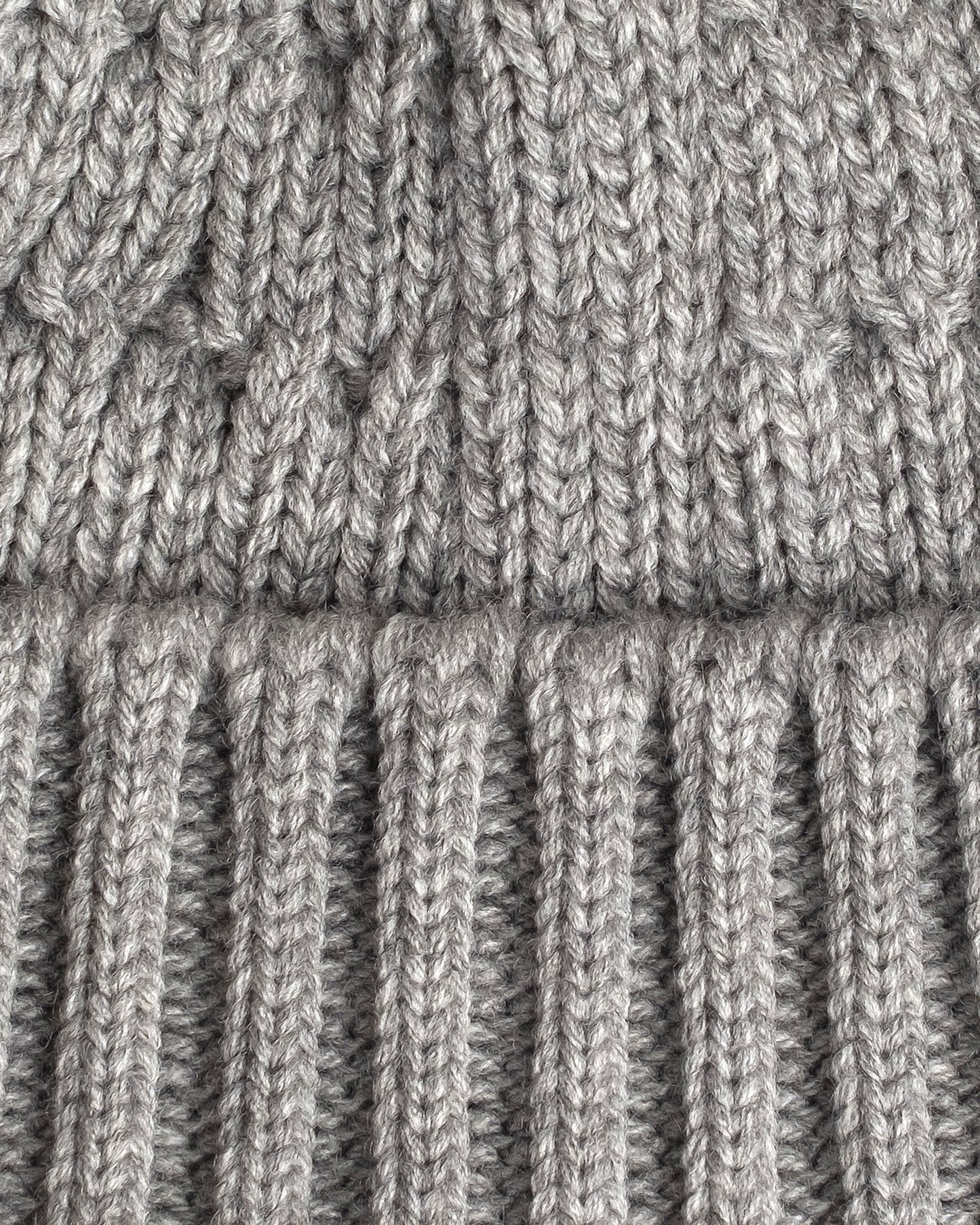 close look of grey fisherman beanie