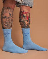 Hahaha No Light Blue Socks