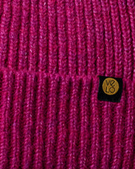 Close view of Hot Pink Lux Beanie