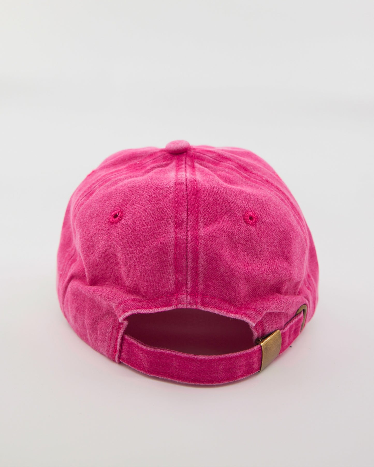 back view of Shoreditch Hot Pink Washed Cap