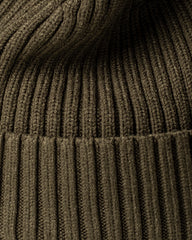 Close view of Khaki Classic Beanie