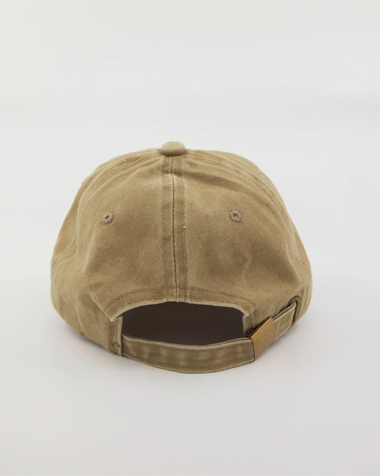 back view of Hahaha No Khaki Washed Cap