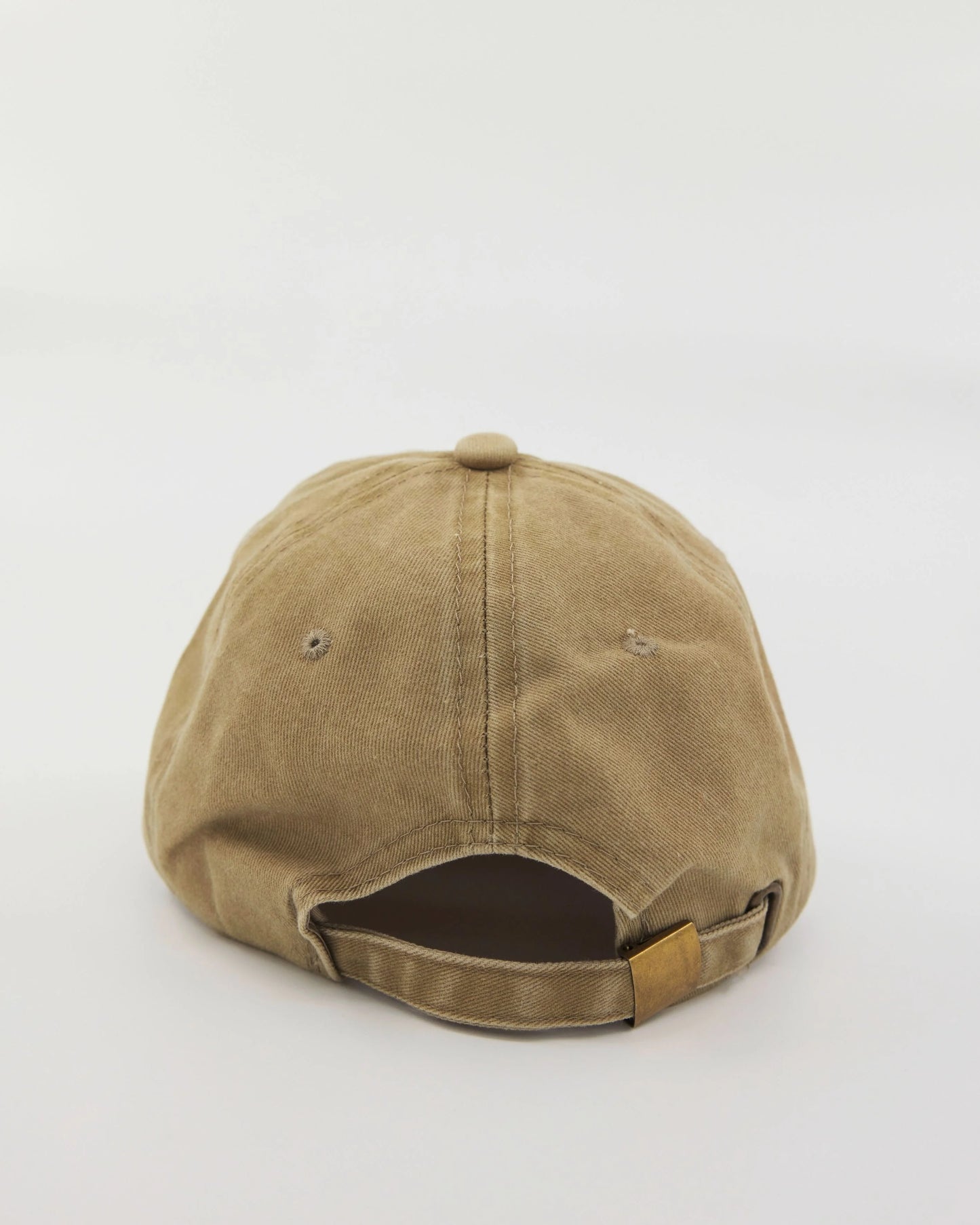 back view of Love You Bye Khaki Washed Cap
