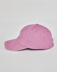 Let Me Overthink First pink washed cap - back view